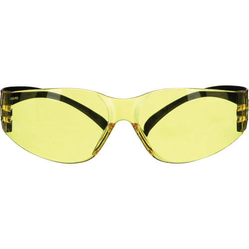 Lunettes de s&eacute;curit&eacute; de s&eacute;rie 100 SecureFit, Lentille Ambr&eacute;e, Antibu&eacute;e/Anti-&eacute;gratignures, ANSI Z87+/R&eacute;pond ou surpasse la norme CSA Z94.3 Meunier Outillage Industriel