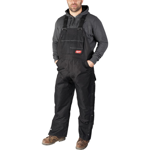Salopette GridIron courte avec fermeture &agrave; glissi&egrave;re jusqu'&agrave; la cuisse, Hommes, 2T-Grand, Noir Meunier Outillage Industriel