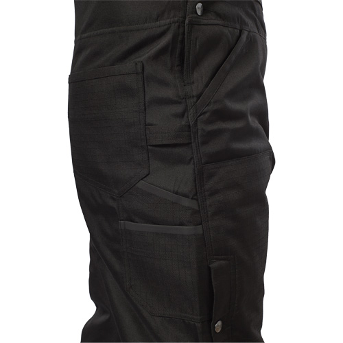 Salopette GridIron courte avec fermeture &agrave; glissi&egrave;re jusqu'&agrave; la cuisse, Hommes, 2T-Grand, Noir Meunier Outillage Industriel