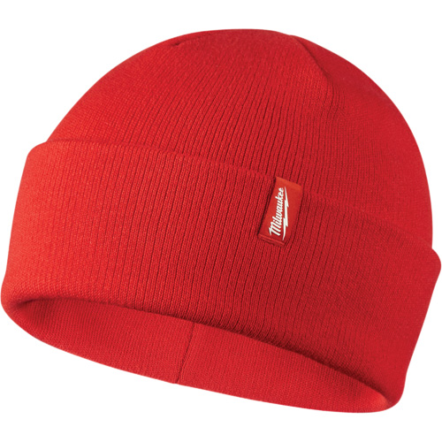 Cuffed Beanie, One Size, Red Meunier Outillage Industriel
