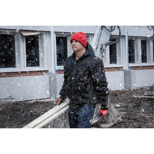 Cuffed Beanie, One Size, Red Meunier Outillage Industriel