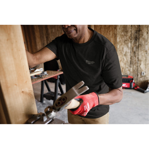 T-shirt de travail hybride, Hommes, Petit, Noir Meunier Outillage Industriel