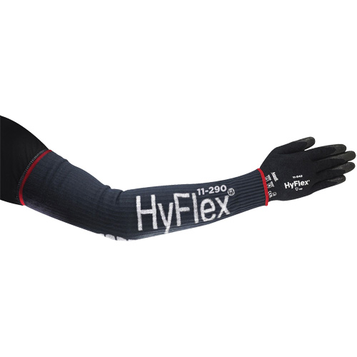Manchon de compression &eacute;troit et long HyFlex, 18", Kevlar/Polyamide/Spandex/Acier inoxydable, Bleu Meunier Outillage Industriel