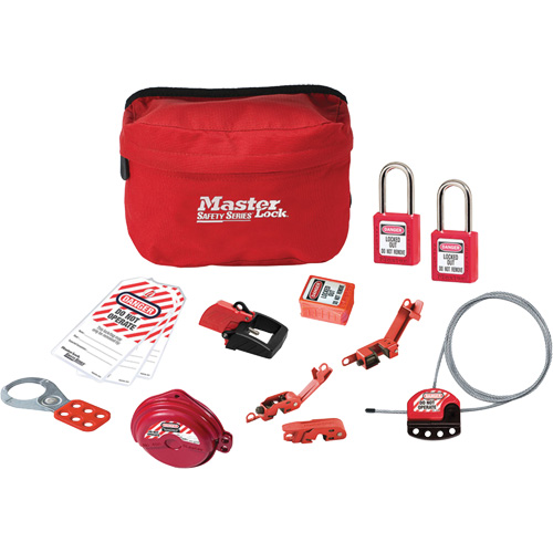 Standard Lockout Kit with Zenex Thermoplastic Locks, Electrical/Valve Kit, 14 Components Meunier Outillage Industriel