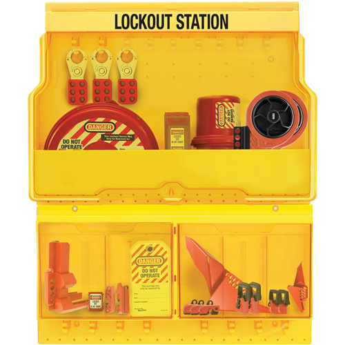 Premier Valve & Electrical Deluxe Lockout Station, None Padlocks, 32 Padlock Capacity, Padlocks Not Included Meunier Outillage Industriel