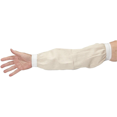 Manchettes, 18", Coton, Blanc Meunier Outillage Industriel