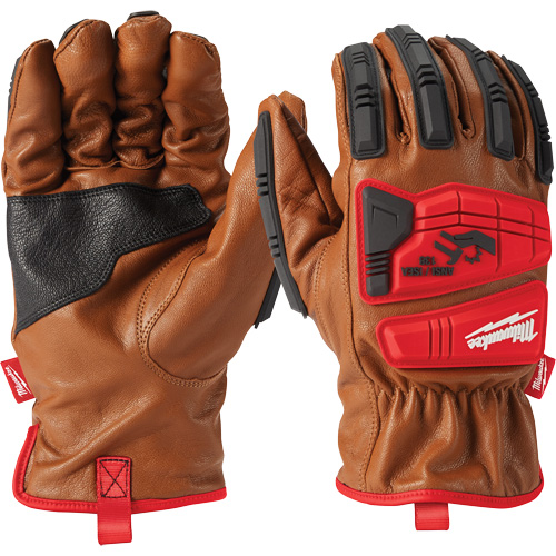 Gants en peau de ch&egrave;vre Impact, Petit, Paume en Cuir fleur Meunier Outillage Industriel