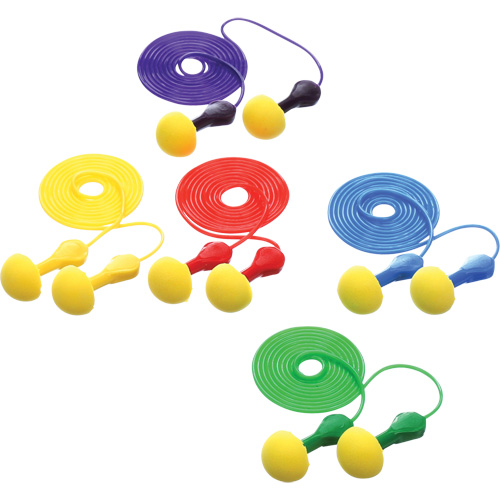 Bouchons d'oreilles rapides de style capsule E-A-R, Avec cordon, Vrac - Sachet coussin, 25 dB NRR, Taille unique Meunier Outillage Industriel
