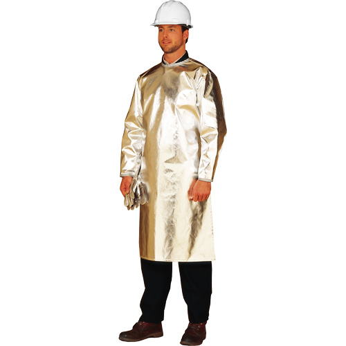 ALM 300 Long Heat Protective Apron/Smock, 48" L, Aluminized Fibreglass Meunier Outillage Industriel