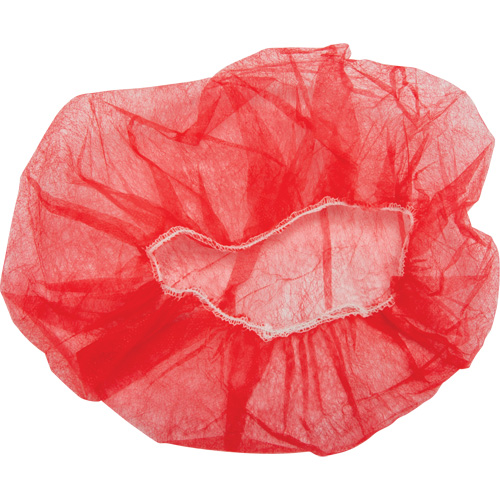 Bonnets bouffants, Polypropyl&egrave;ne, 21", Rouge Meunier Outillage Industriel