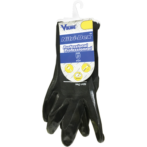 Gants de travail Nitri-Dex, Taille 7, Rev&ecirc;tement Nitrile, Enveloppe en Polyester, EN 388 niveau 1 Meunier Outillage Industriel