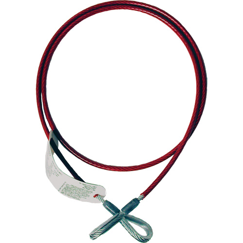 6' Anchorage Connector Cable, Sling, Temporary Use Meunier Outillage Industriel