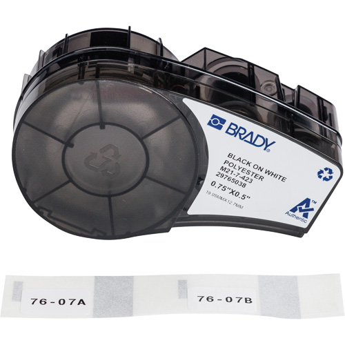 Harsh Environment Multi-Purpose Labels with Ribbon, Black Meunier Outillage Industriel