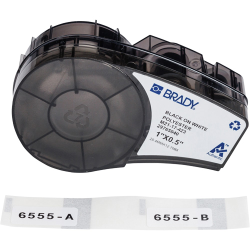 Harsh Environment Multi-Purpose Labels with Ribbon, Black Meunier Outillage Industriel