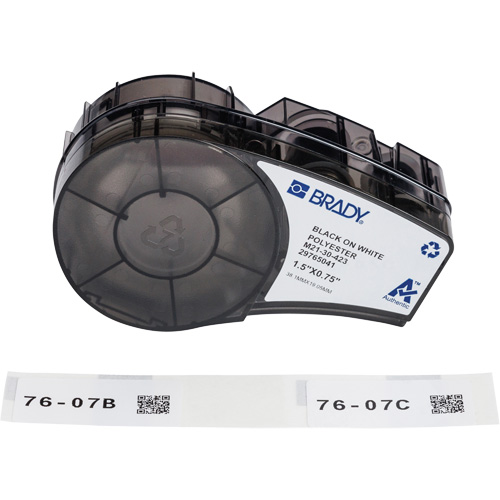 Harsh Environment Multi-Purpose Labels with Ribbon, Black Meunier Outillage Industriel