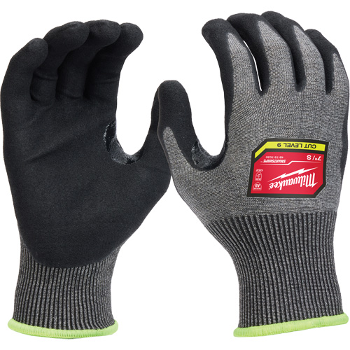 Gants enduits par trempage &agrave; dext&eacute;rit&eacute; &eacute;lev&eacute;e, Taille Petit, Calibre 18, Rev&ecirc;tement Nitrile, Enveloppe en Nylon/Poly&eacute;thyl&egrave;ne/Tungst&egrave;ne, ASTM ANSI niveau A9/EN 388 niveau F Meunier Outillage Industriel