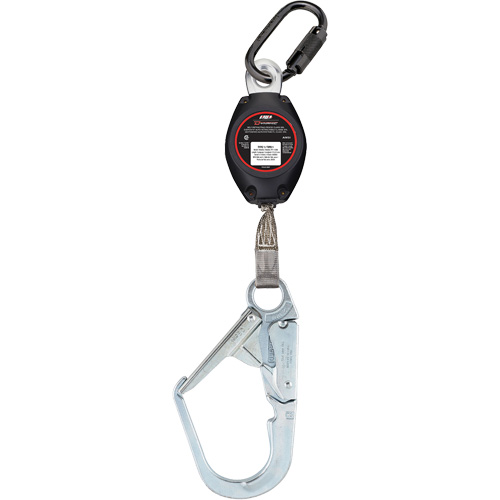 Dynamic Large Snap Hook Self-Retracting Lifeline, 7', Polyester, Swivel Meunier Outillage Industriel