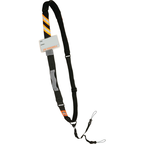 Longe &eacute;lingue &agrave; scanneur de code barres coussin&eacute;e Squids 3137 pour ordinateurs portables, Longueur fixe, Boucle Meunier Outillage Industriel