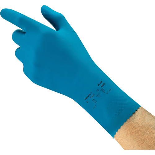 Gants r&eacute;sistants aux produits chimiques AlphaTec 88-356 pour l'industrie alimentaire, Taille 7, 12" lo, Latex de caoutchouc, 17 mils Meunier Outillage Industriel
