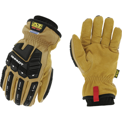 Coldwork Waterproof M-Pact&reg; Driver Gloves, 8, Grain Leather Palm, Elastic Cuff Meunier Outillage Industriel