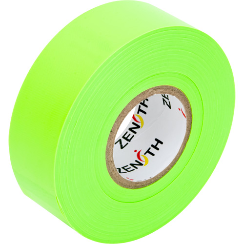 Flagging Tape, 1.1875" W x 164' L, Fluorescent Green Meunier Outillage Industriel