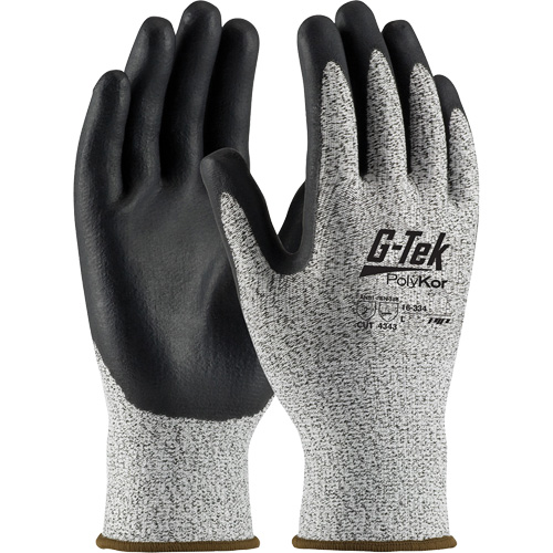 Gants r&eacute;sistants &agrave; la coupe G-Tek, Taille T-petit, Calibre 13, Rev&ecirc;tement Nitrile, Enveloppe en PolyKor, ASTM ANSI niveau A2/EN 388 niveau 3/EN 388 niveau B Meunier Outillage Industriel