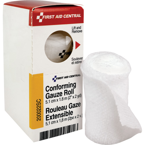 Recharge de bandage en gaze &eacute;tirable et conforme SmartCompliance, Rouleau, 6' lo x 2" la, St&eacute;rile, Dispositif m&eacute;dical Classe 1 Meunier Outillage Industriel