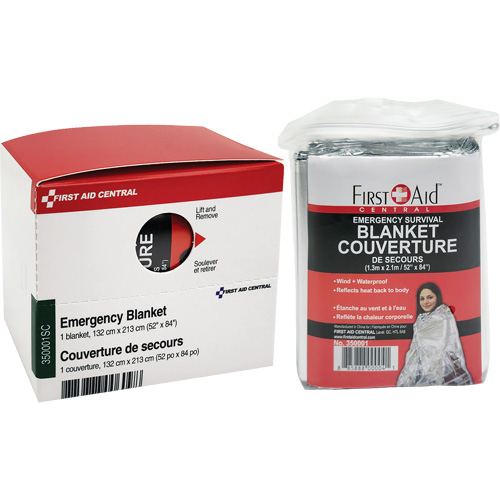 SmartCompliance&reg; Refill Emergency Blanket, Mylar Meunier Outillage Industriel