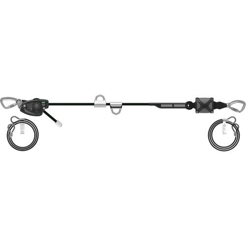 Corde de 60' pour ligne de vie temporaire horizontale, Corde d'alpinisme Meunier Outillage Industriel