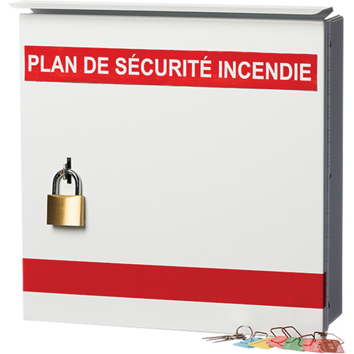 Boîte pour plan de s&eacute;curit&eacute; en cas d'incendie Meunier Outillage Industriel
