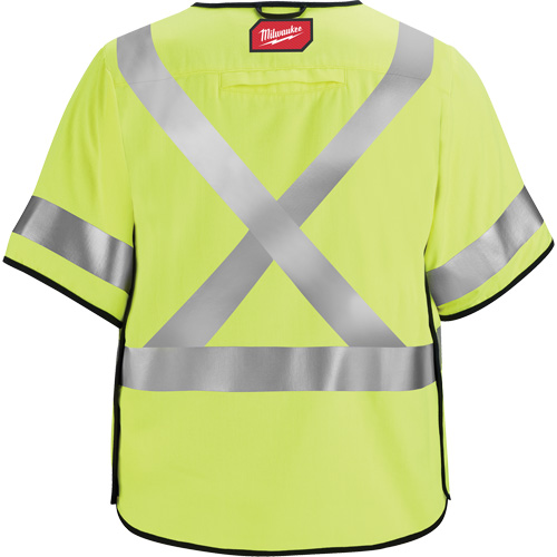 Gilet de s&eacute;curit&eacute; &agrave; maille d&eacute;tachable, Noir/Jaune lime haute visibilit&eacute;, Moyen/Petit Meunier Outillage Industriel