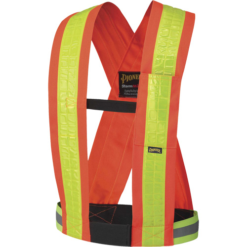 5593 Safety Sash, High Visibility Orange, Yellow Reflective Colour, One Size Meunier Outillage Industriel