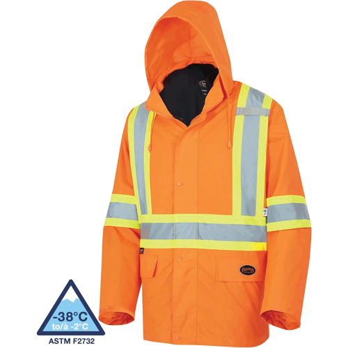 5632 Manteau 3 en 1 The Rock, Orange haute visibilit&eacute;, T-petit Meunier Outillage Industriel