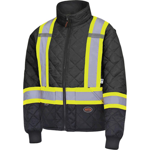5017 Manteau matelass&eacute; pour cong&eacute;lateur, Polyester, Noir, T-petit Meunier Outillage Industriel