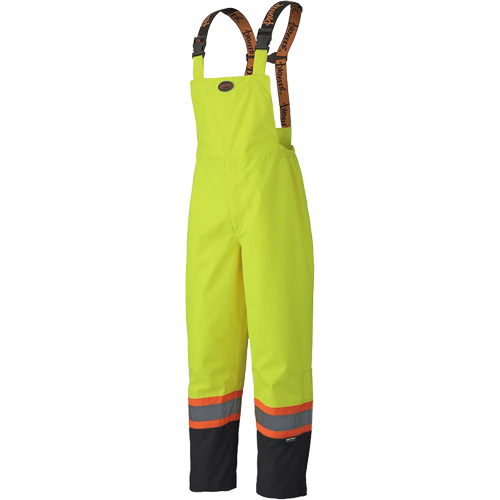5405 Salopettes imperm&eacute;ables 300D Trilobal antid&eacute;chirure, Polyester, T-petit, Jaune lime haute visibilit&eacute; Meunier Outillage Industriel