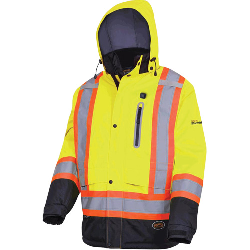 5408 Waterproof Heated Insulated Jacket, Men's, Small, High Visibility Lime-Yellow Meunier Outillage Industriel