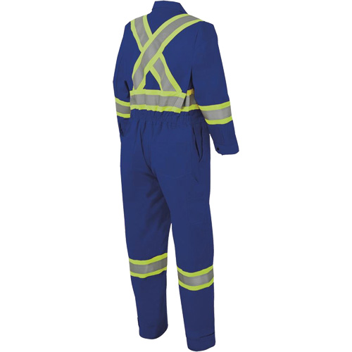 7706 Combinaison ignifuge FR-Tech avec fermetures &agrave; glissi&egrave;re aux jambes, Taille 36, Bleu royal, 9,7 cal/cm² Meunier Outillage Industriel