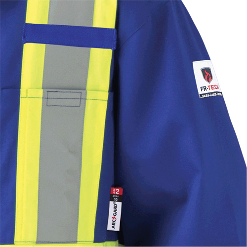 7706T Combinaison ignifuge FR-Tech avec fermetures &agrave; glissi&egrave;re aux jambes, Taille 40 (grand taille), Bleu royal, 9,7 cal/cm² Meunier Outillage Industriel