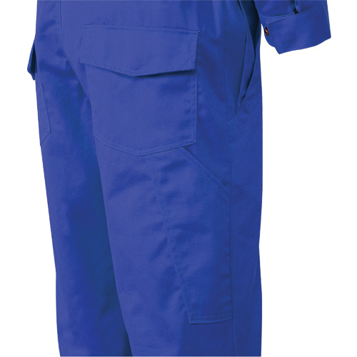 7706T Combinaison ignifuge FR-Tech avec fermetures &agrave; glissi&egrave;re aux jambes, Taille 40 (grand taille), Bleu royal, 9,7 cal/cm² Meunier Outillage Industriel
