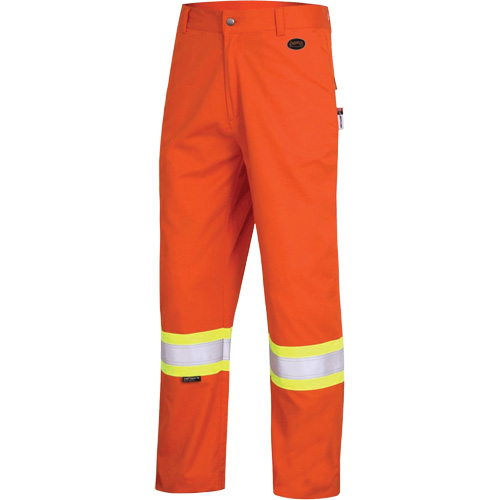 7763 Pantalon de s&eacute;curit&eacute; haute visibilit&eacute; r&eacute;sistant aux arcs &eacute;lectriques FR-Tech 88/12, 32, x 30, Orange haute visibilit&eacute;, 9,7 cal/cm² Meunier Outillage Industriel