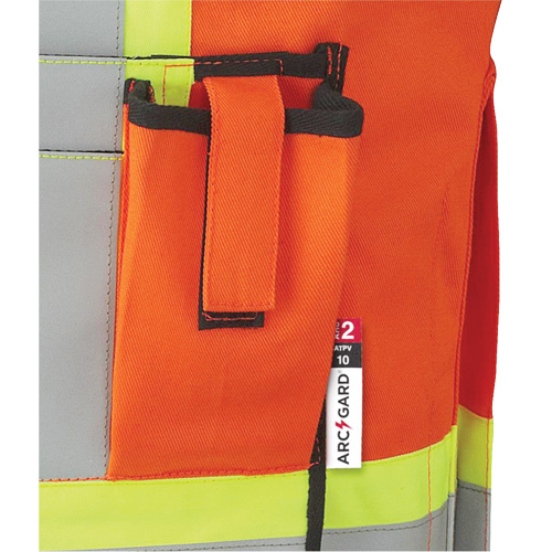 7732 FR-Tech&reg; Flame-Resistant Arc Surveyor's Vest, Small, High Visibility Orange, 9.7 cal/cm² Meunier Outillage Industriel