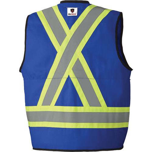 7733 Veste d'arpenteur ignifuge et r&eacute;sistant aux arcs &eacute;lectriques FR-Tech, Petit, Bleu royal, 9,7 cal/cm² Meunier Outillage Industriel