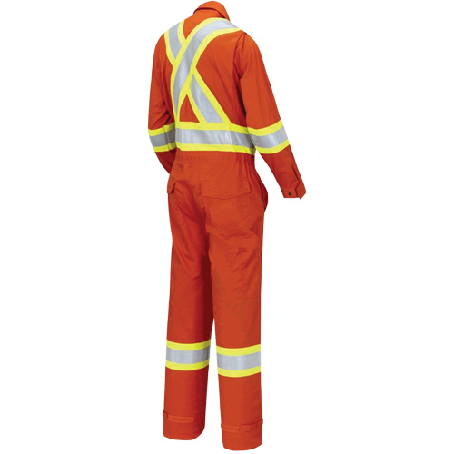 7702W Combinaison FR-Tech ignifuge/contre les arcs pour femme, Taille T-petit, Orange haute visibilit&eacute;, 10 cal/cm² Meunier Outillage Industriel
