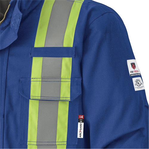 5523 Manteau de s&eacute;curit&eacute; ignifuge, Petit, Bleu royal, 58 cal/cm² Meunier Outillage Industriel
