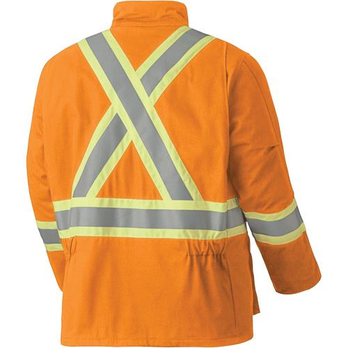 5533 Manteau de s&eacute;curit&eacute; ignifuge, Petit, Orange haute visibilit&eacute;, 58 cal/cm² Meunier Outillage Industriel