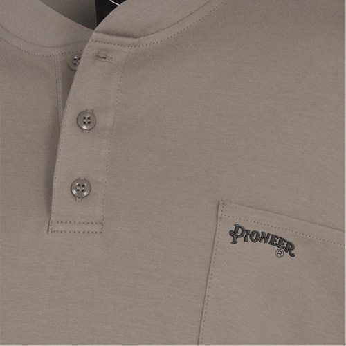 331 FR Interlock Henley Shirt, Small, Beige Meunier Outillage Industriel
