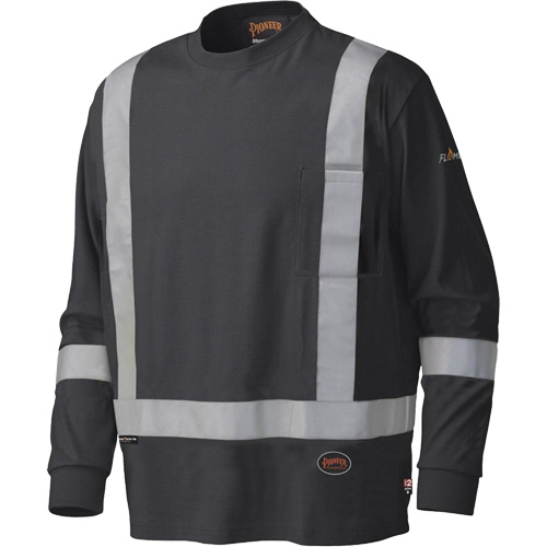 340SFA Chemise de s&eacute;curit&eacute; &agrave; manches longues ignifuge, Petit, Noir Meunier Outillage Industriel