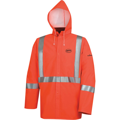 576J Veste de pluie ignifuge haute visibilit&eacute;, Petit, Orange haute visibilit&eacute; Meunier Outillage Industriel