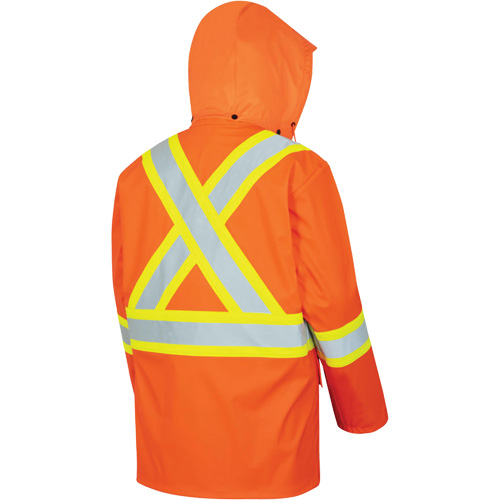5892PKT High-Visibility FR Waterproof Safety Jacket, X-Small, High Visibility Orange Meunier Outillage Industriel