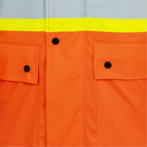5892PKT High-Visibility FR Waterproof Safety Jacket, X-Small, High Visibility Orange Meunier Outillage Industriel